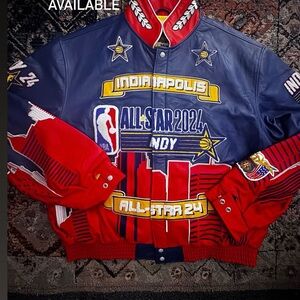 Jeff Hamilton NBA All-Star 2024  Bomber Jacket - Red, Blue, Yellow